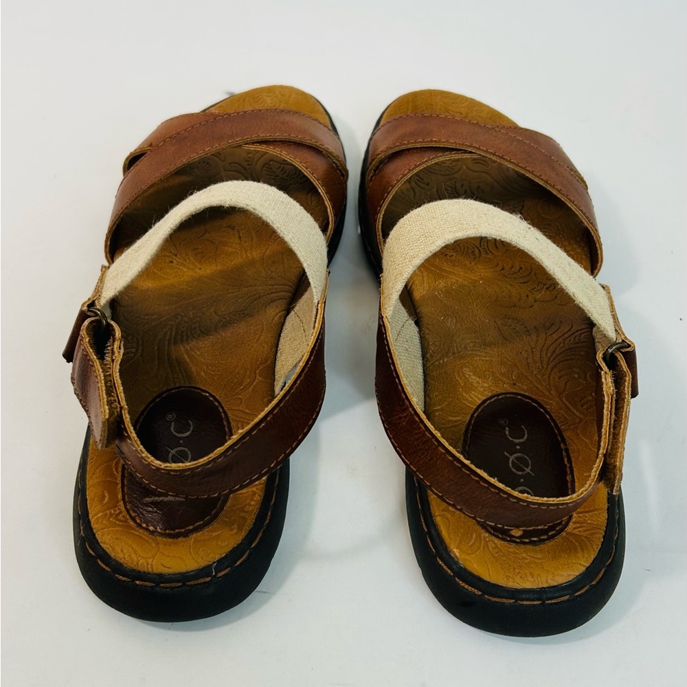 B.O.C. Brown Vegan Leather Strappy Sandals size 6 - Picture 9 of 12